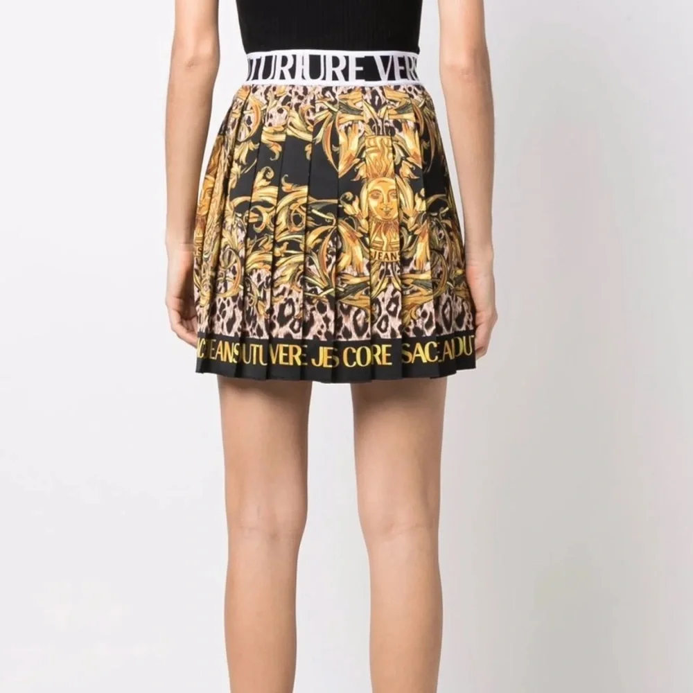 Versace Black and Gold Mini Skirt - Picture 4 of 5